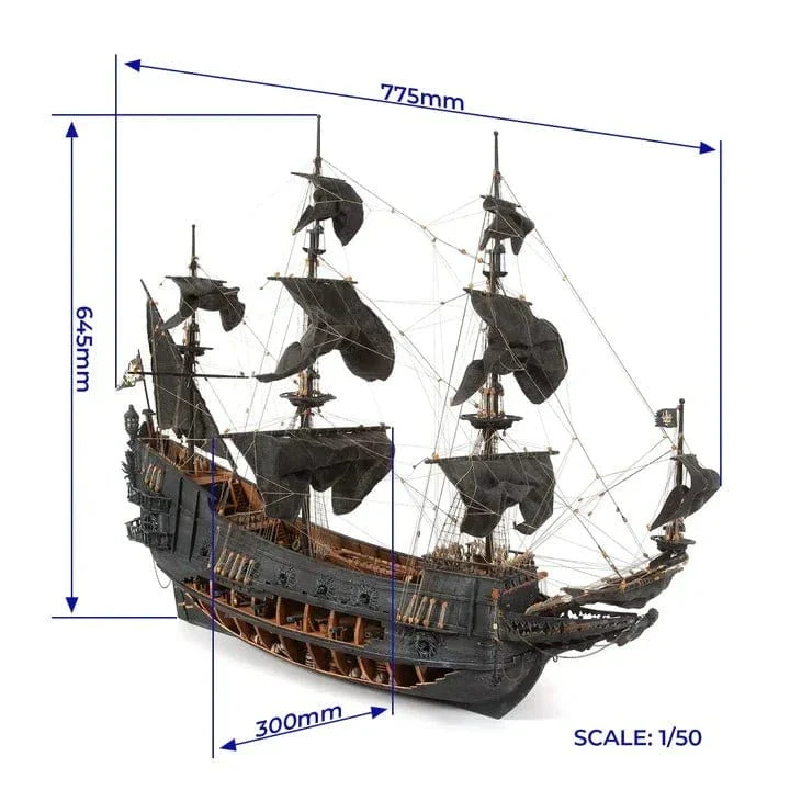 OcCre 1/50 The Flying Dutchman Wooden Model Ship Kit - Image 2