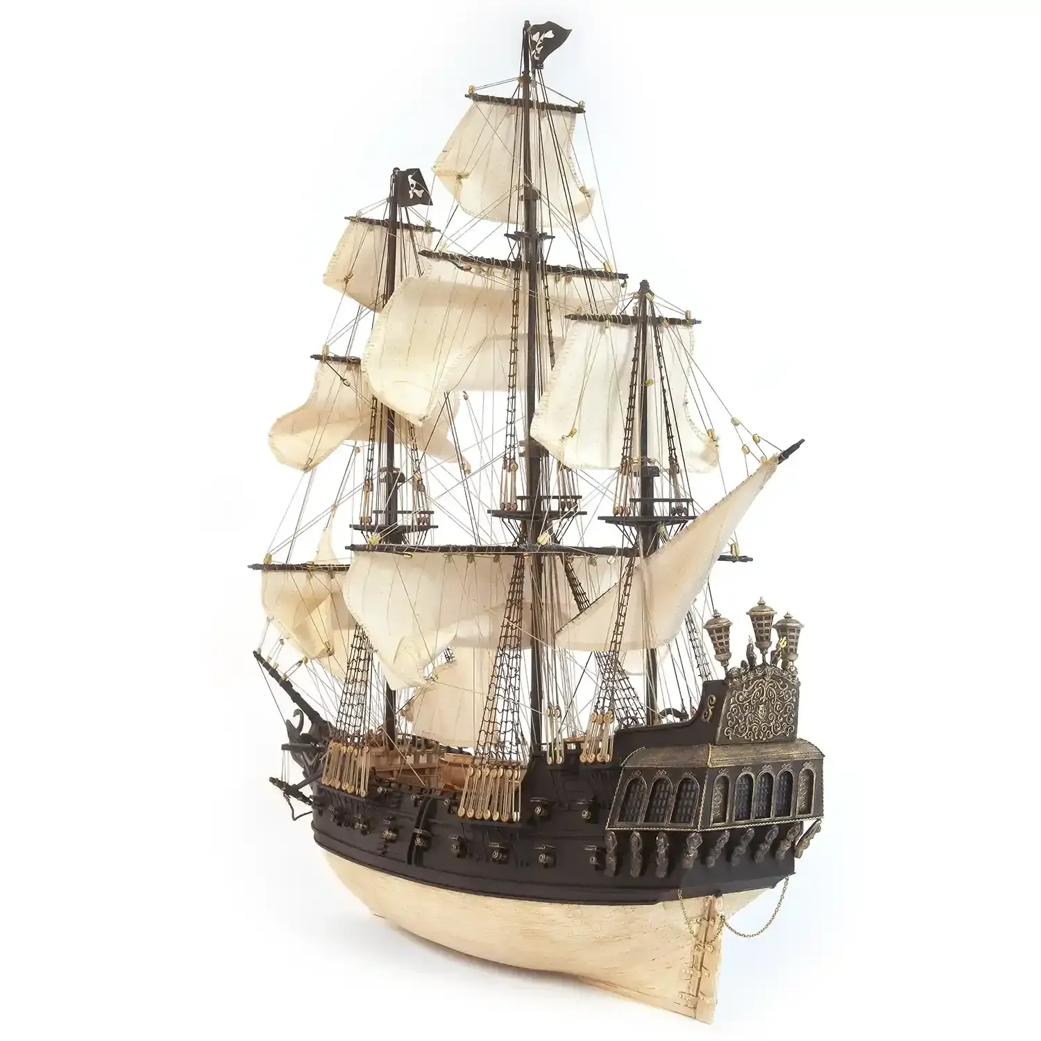 OcCre 1/75 The Black Swan Wooden Model Pirate Ship Kit - Image 2