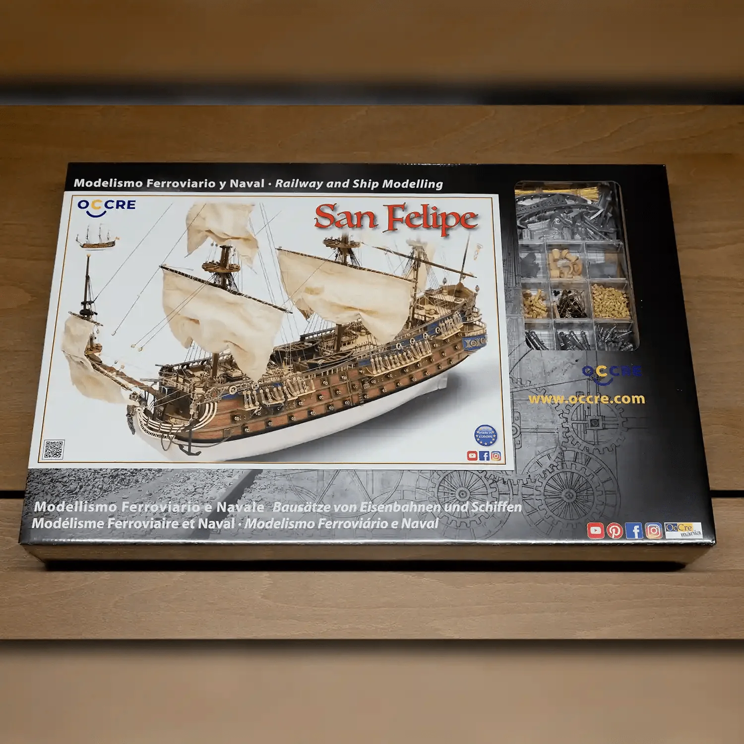 OcCre 1/86 San Felipe Wooden Model Ship Kit [15002] - Image 8