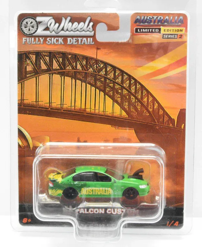 Oz Wheels 1/64 BA Falcon Custom - Australia Day Diecast Model Car - Image 3