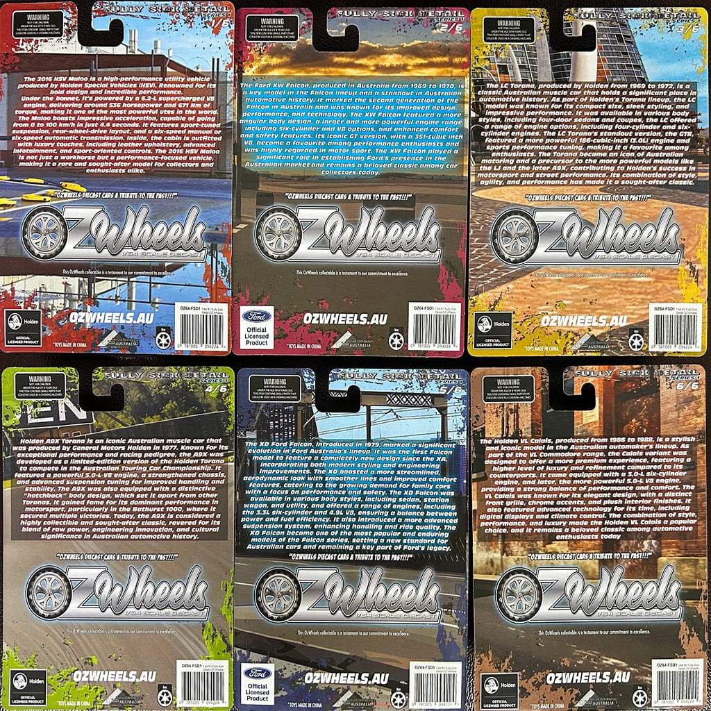 Oz Wheels 1/64 Fully Sick Detail Models - 12pc Sealed Box Set - Image 2