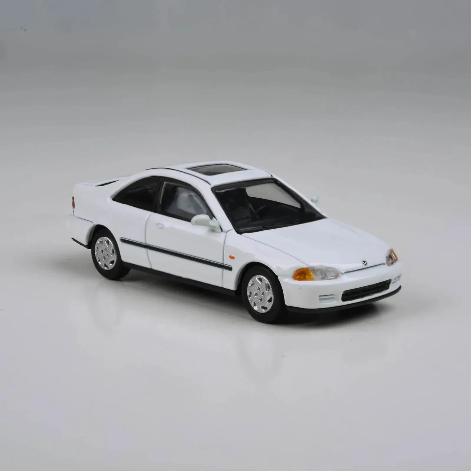 Para64 1/64 95 Honda Civic Coupe EJ1 White RHD Diecast Model Car