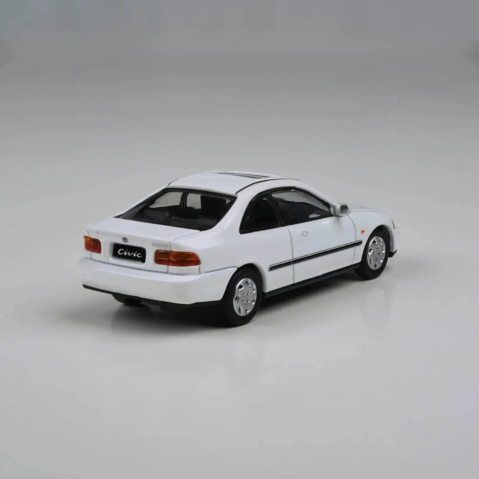 Para64 1/64 95 Honda Civic Coupe EJ1 White RHD Diecast Model Car - Image 3