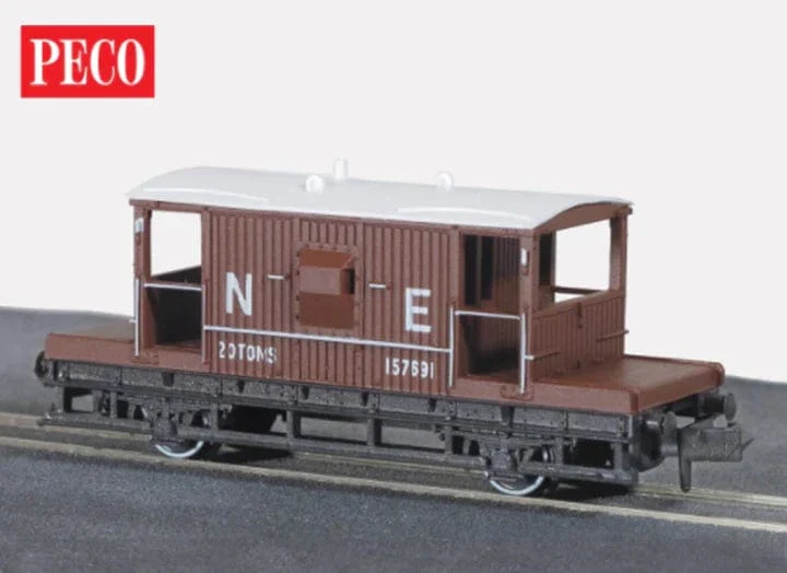 Peco NR28E N Brake Van NE Bauxite