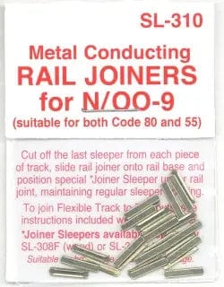 Peco SL-310 N Gauge Rail Joiners Nickel Silver