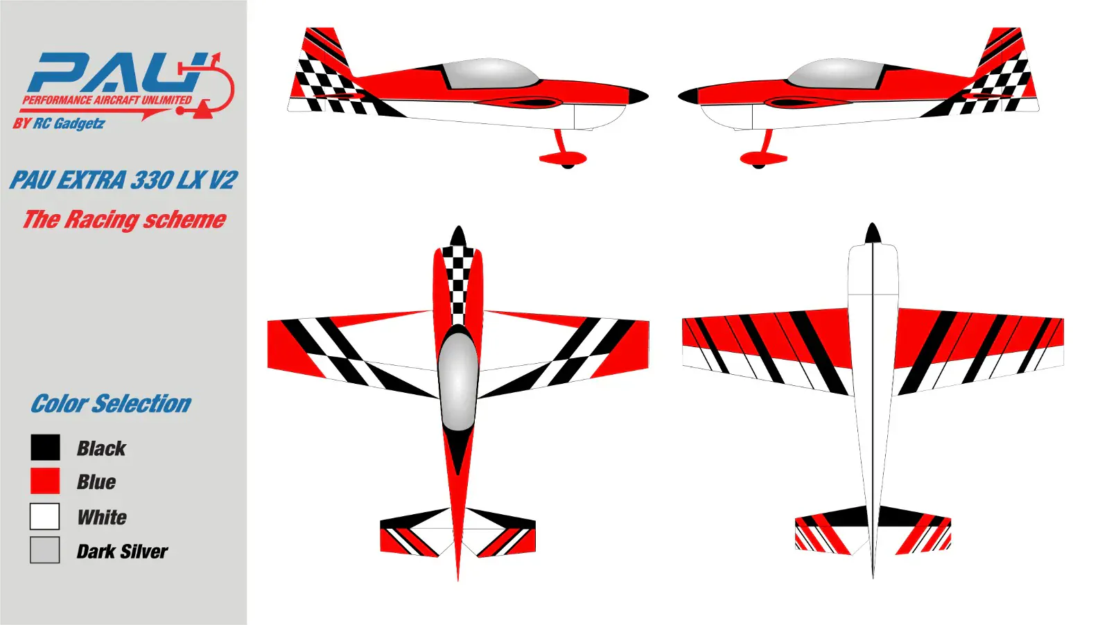 Performance Aircraft Unlimited Extra 330LX 70cc 2.3m ARF - Racing Scheme** - Image 3