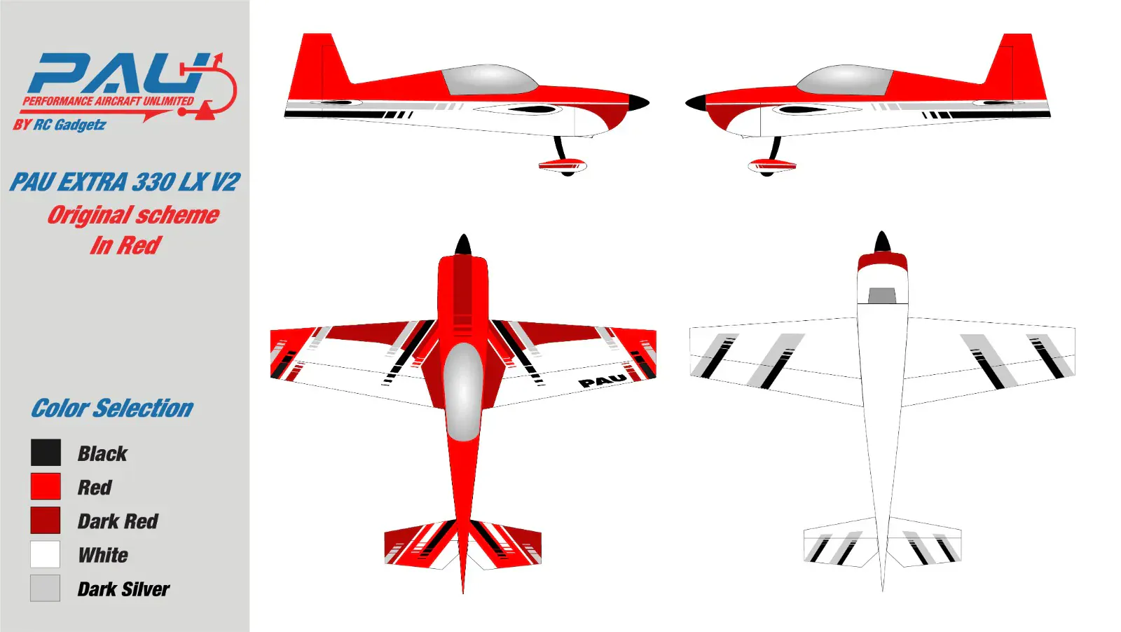 Performance Aircraft Unlimited Extra 330LX 70cc 2.3m ARF - Red** - Image 5