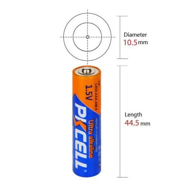 PK Cell AAA 1.5v Ultra Digital Heavy Duty Alkaline Batteries (4pcs) - Image 3