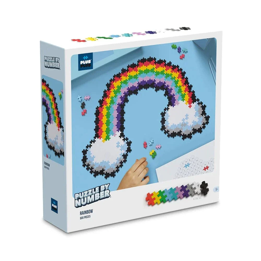 Plus-Plus - Puzzle by Number - Rainbow 500pcs**