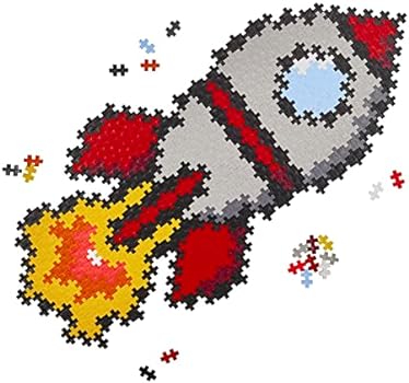 Plus Plus Puzzle By Number Rocket 500pc Set** - Image 2