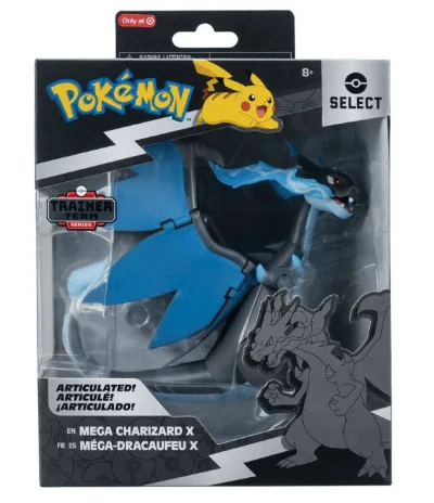 Pokemon Select 6" Super-Articulated Figure (Mega-Charizard X) W9