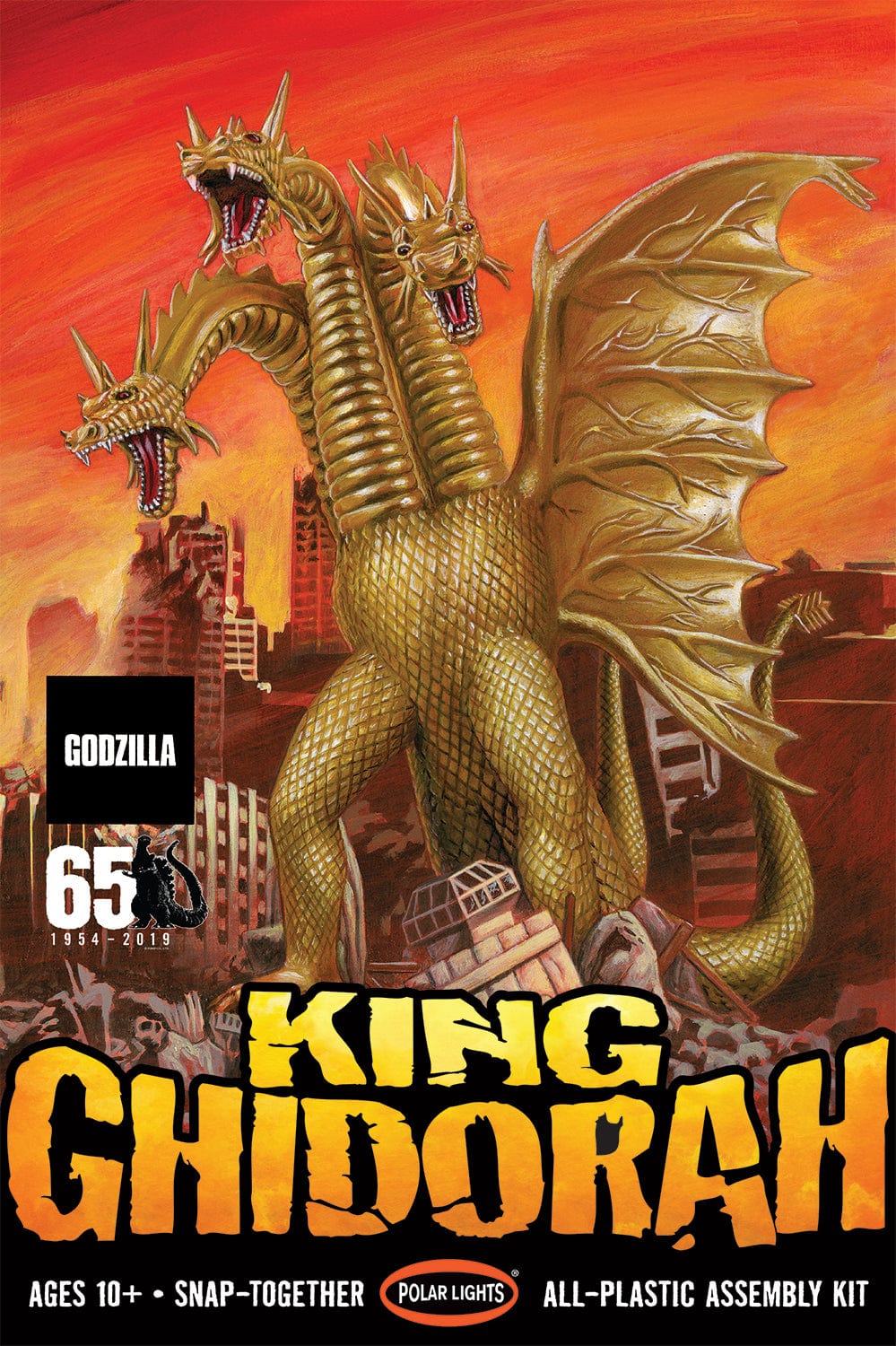 Polar Lights 962 1/350 King Ghidorah (Snap) Plastic Model Kit**