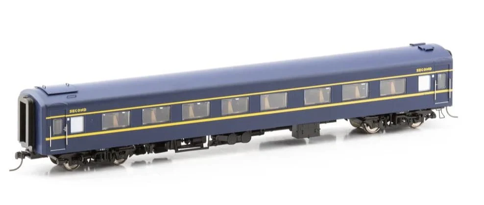 Powerline HO Scale BZ 11 VR Blue & Gold Z Type Carriage Second [PC-501H]