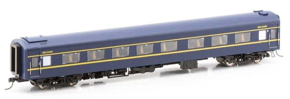 Powerline HO Scale BZ 8 VR Blue and Gold Z Type Carriage Second [PC-501E]