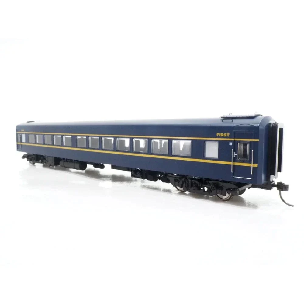 Powerline HO Scale Z-Type Carriage (Broad Gauge) 12AZ First-Class VR Blue/Gold Art-Deco [PC-500I]