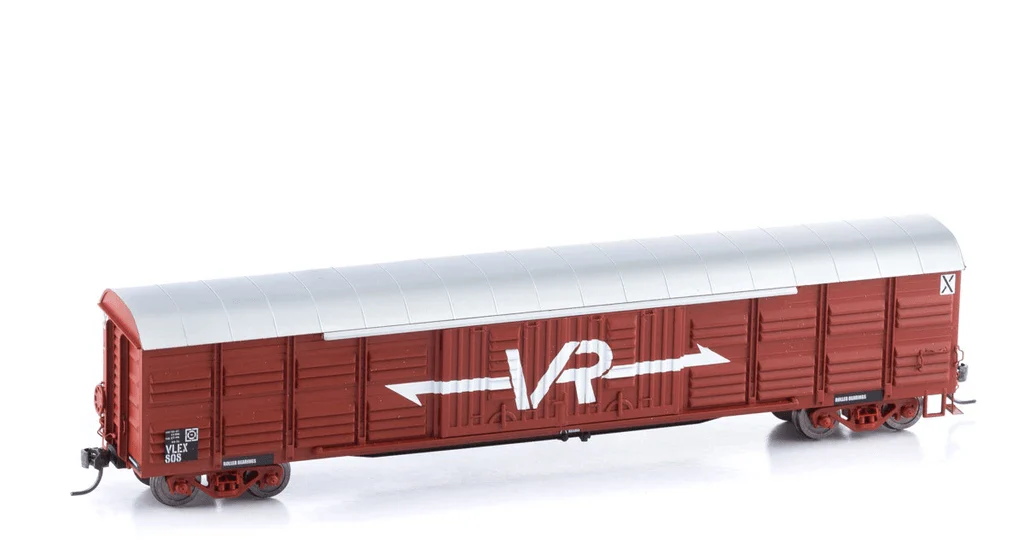 Powerline PD-205A-808 VR VLEX Louvre Van no 808 Red Kadee Coupler