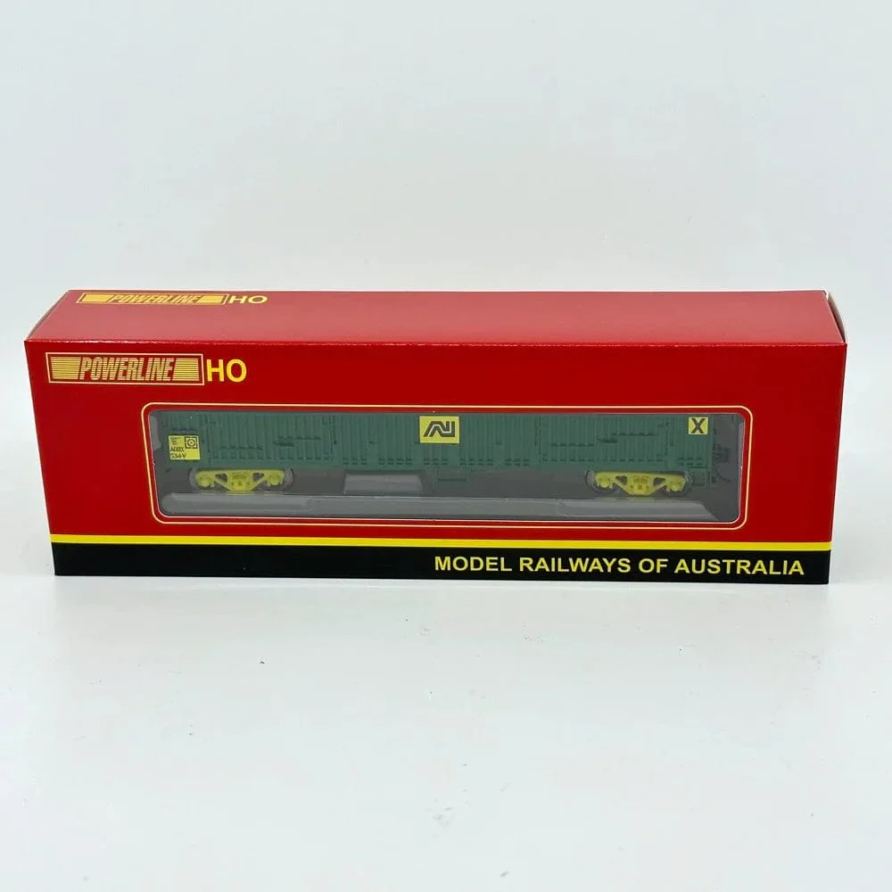 Powerline HO Scale AOBX-534 AN Green Open Wagon [PD-604C-534]