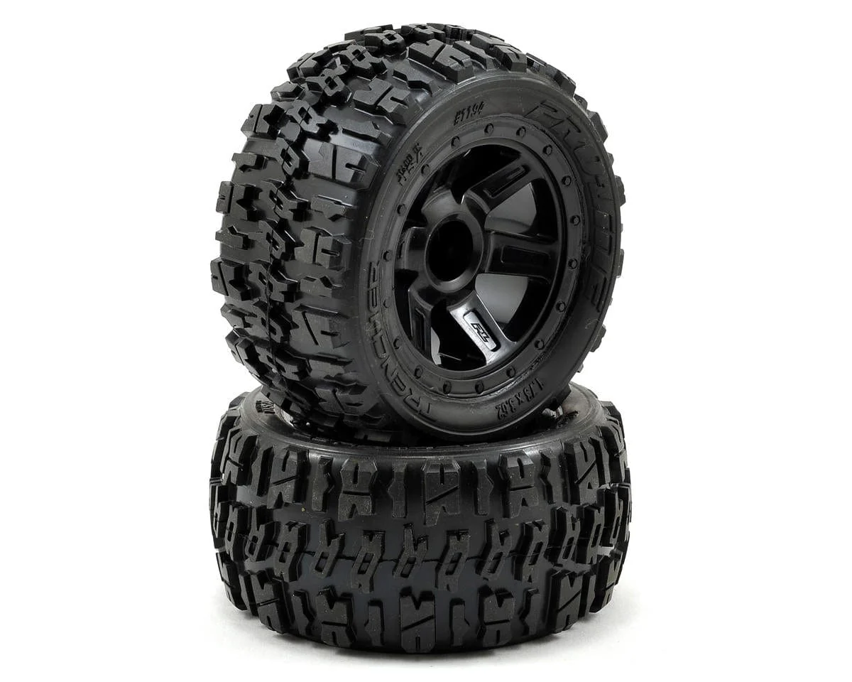 Proline 1/16 Trencher 2.2 M2 Tyres Mounted on Desperado Wheels, E-Revo, PR1194-11