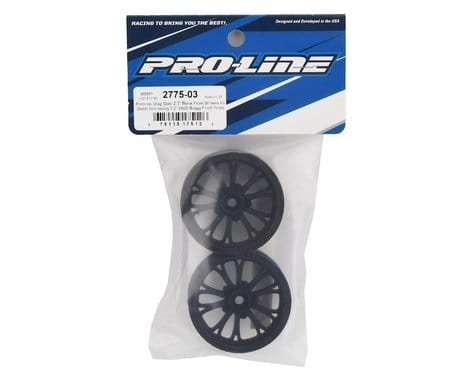 Proline 2775-03 Pomona Drag Spec 2.2in Black Front Rims for Slash 2WD** - Image 3