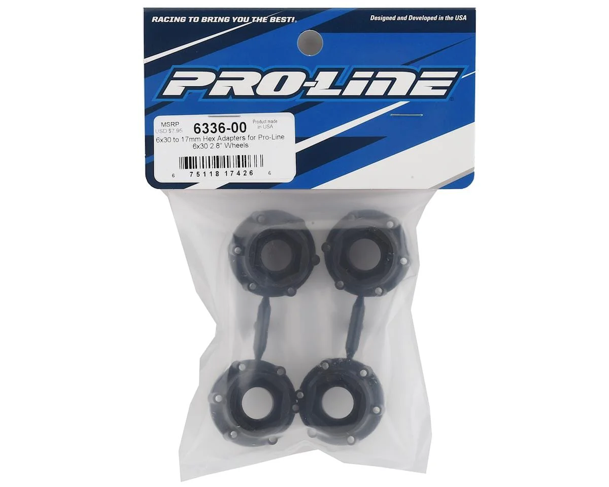Proline 6x30 to 17mm Hex Adapters for 6x30 2.8inch Wheels, PR6336-00 - Image 2