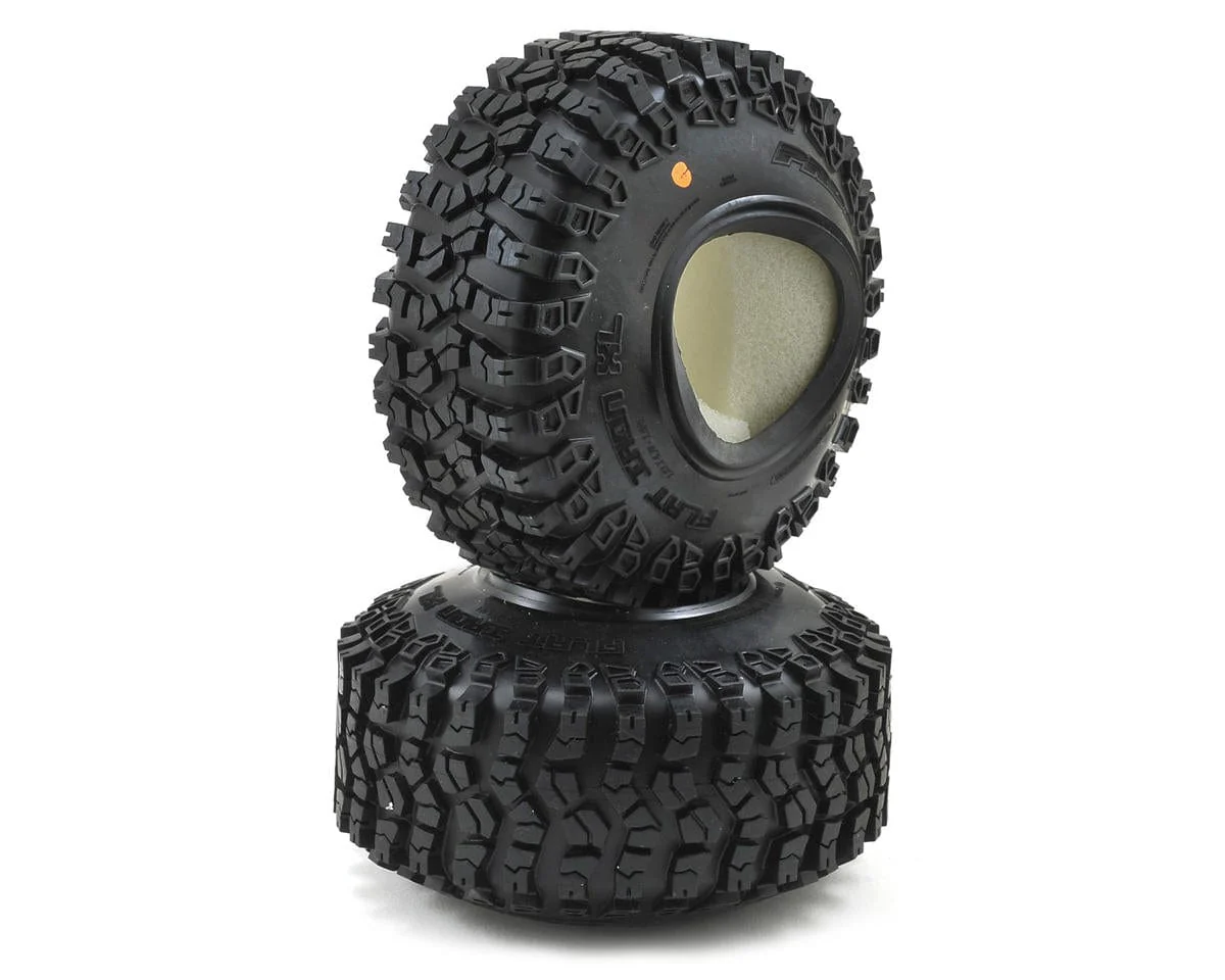Proline Flat Iron 1.9XL G8 Rock Terrain Truck Tyres On Foam, PR10112-00