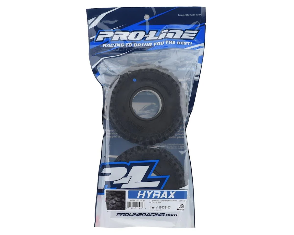 Proline Hyrax 2.2in Predator Truck Tyres, 2pcs, PR10132-03 - Image 2