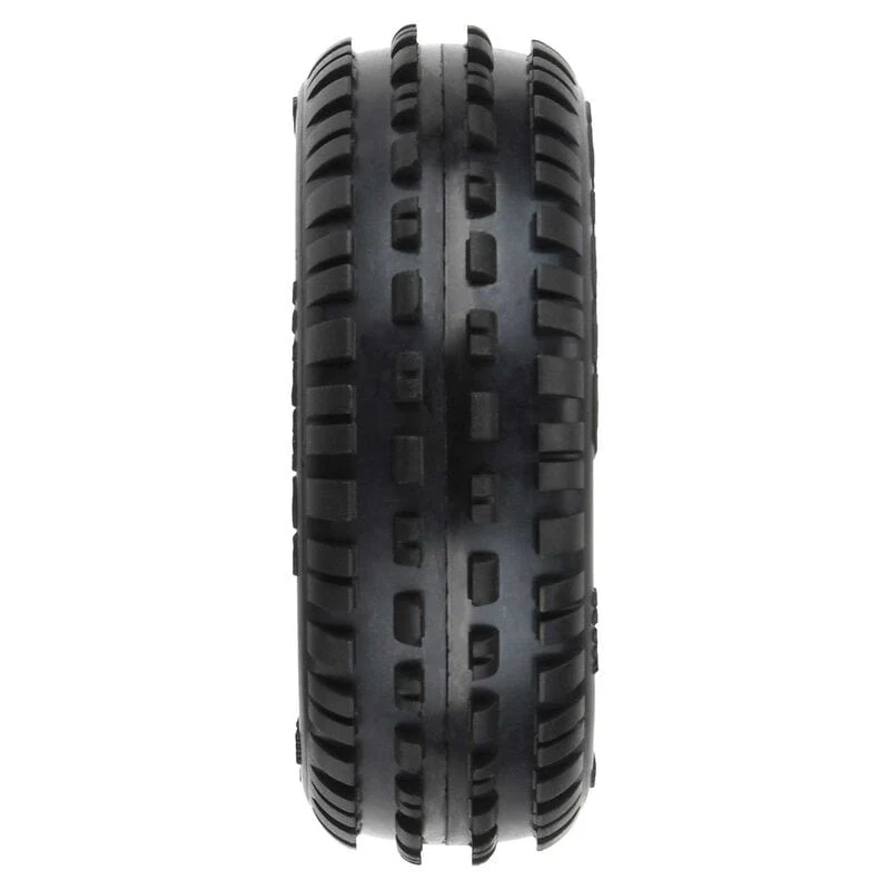 Proline Wedge Carpet Tyres Mounted on White Wheels, Mini-B Front, PR8298-13 - Image 3
