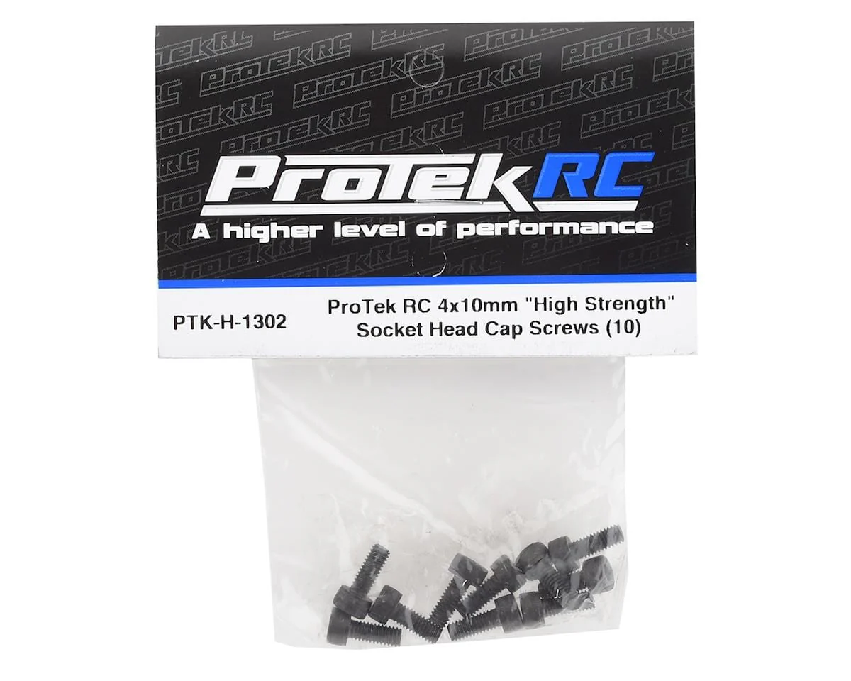 ProTek RC 4x10mm "High Strength" Socket Head Cap Screws (10)** - Image 2