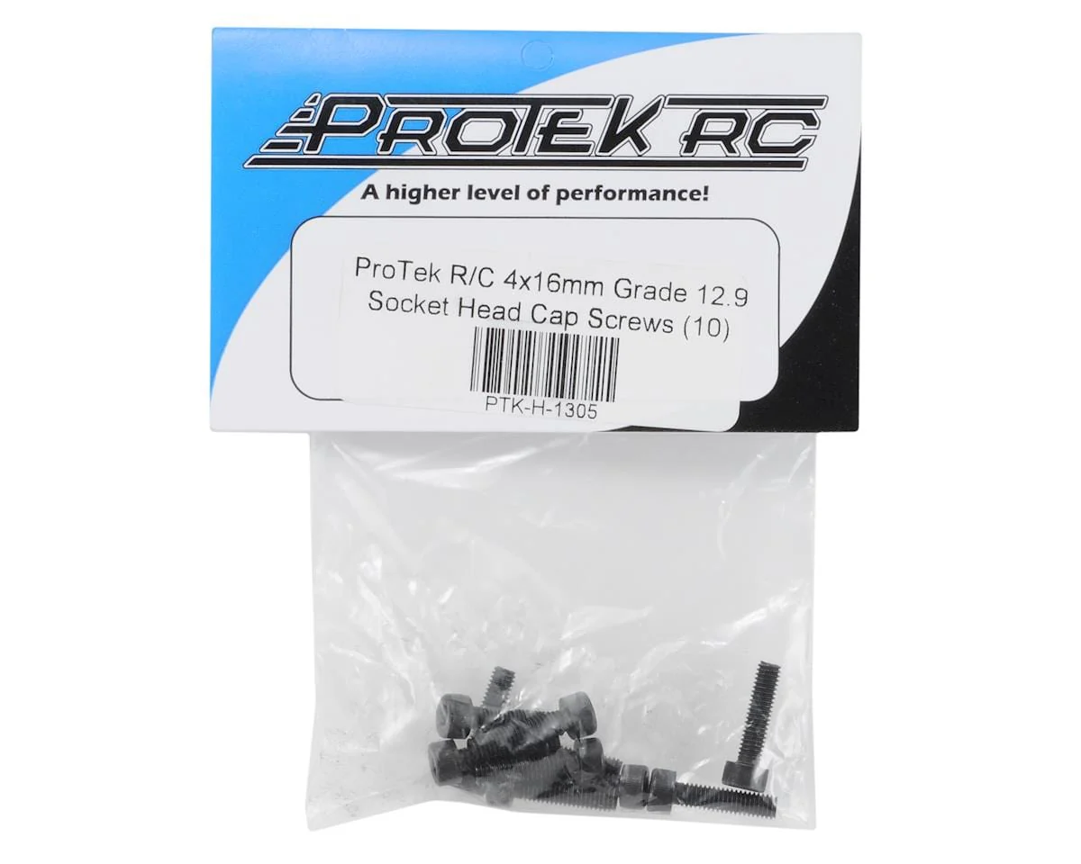 ProTek RC 4x16mm "High Strength" Socket Head Cap Screws (10)** - Image 2