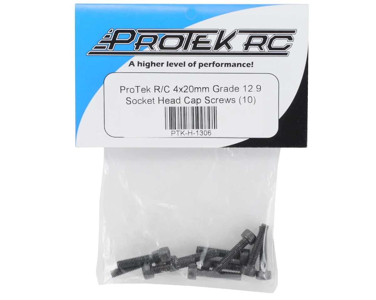 ProTek RC 4x20mm "High Strength" Socket Head Cap Screws (10)** - Image 2