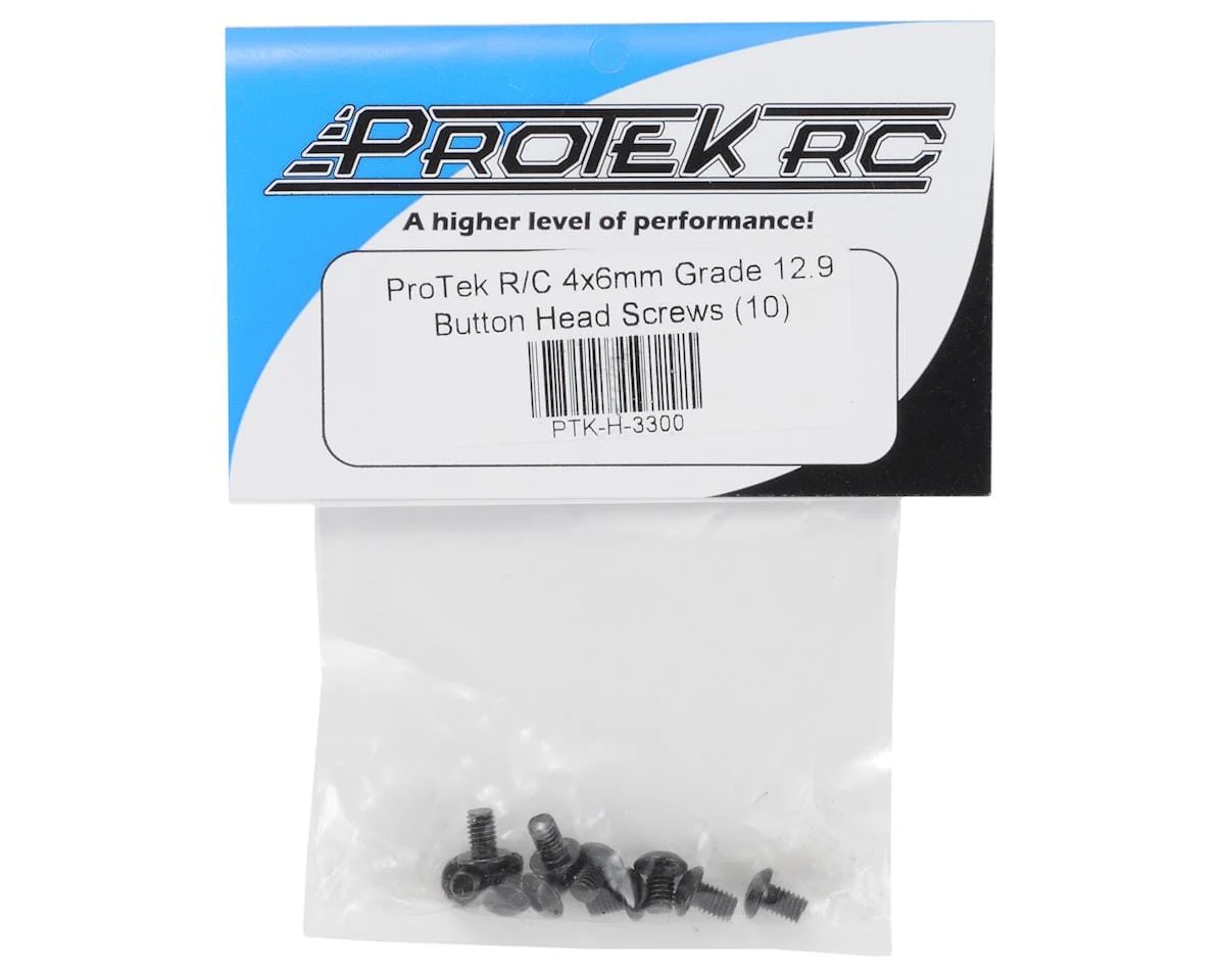 ProTek RC 4x6mm "High Strength" Button Head Screws (10)** - Image 2