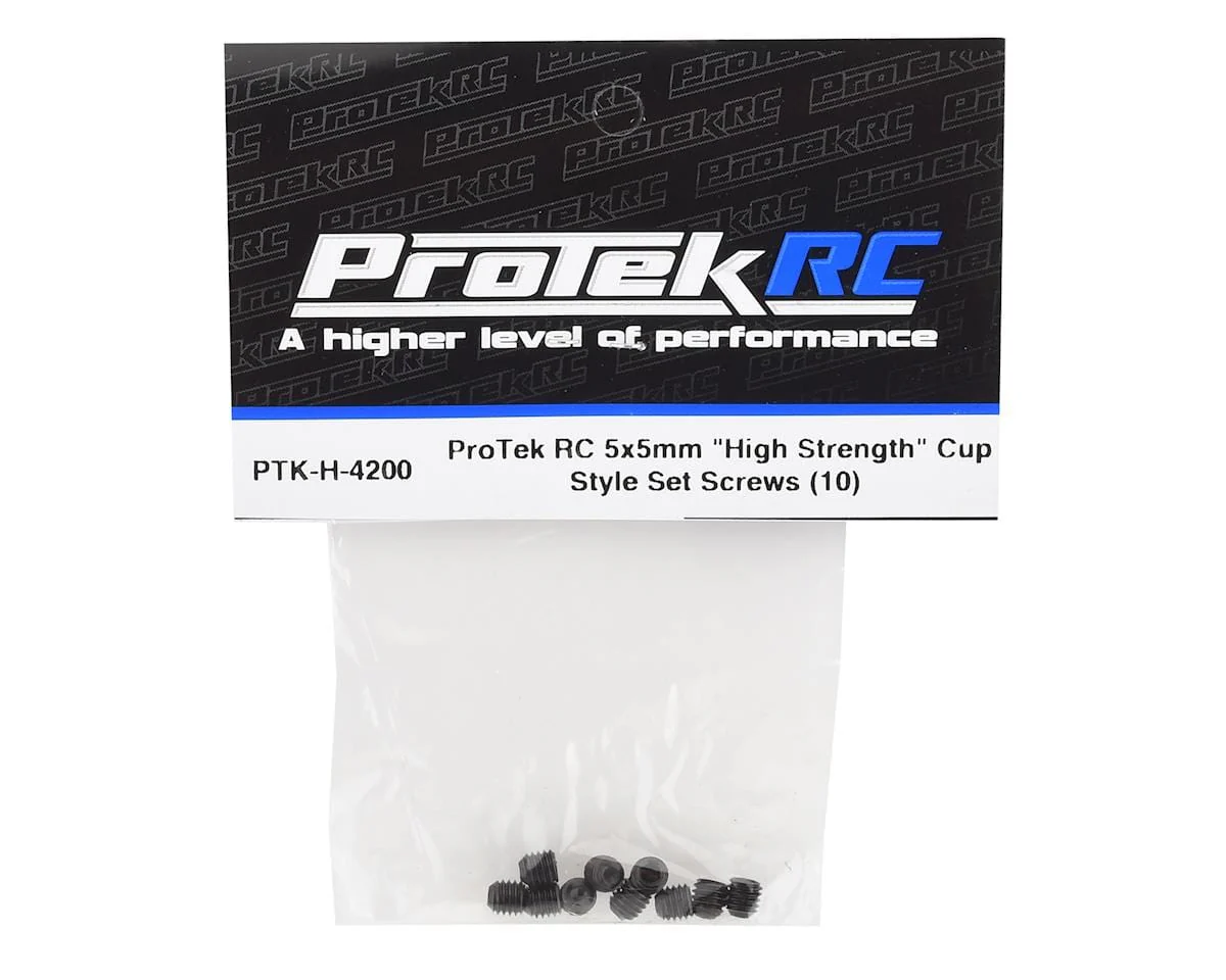 ProTek RC 5x5mm "High Strength" Cup Style Set Screws (10)** - Image 2