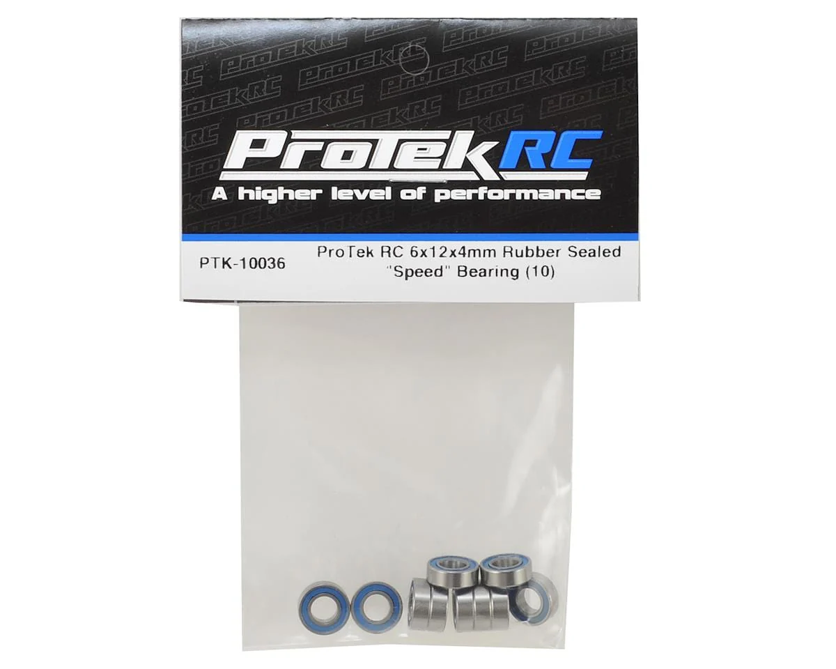ProTek RC 6x12x4mm Rubber Sealed "Speed" Bearing (10)** - Image 2
