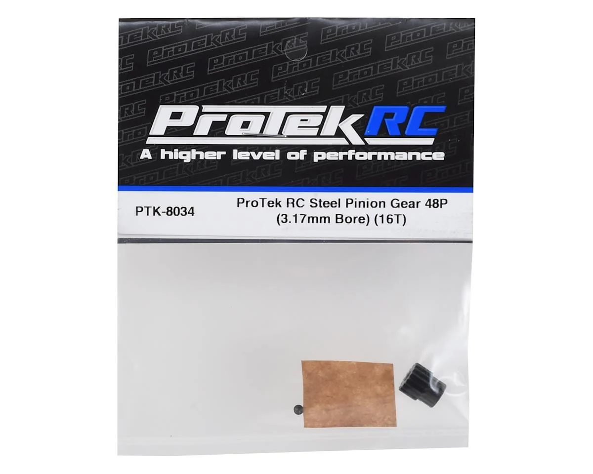 ProTek RC Lightweight Steel 48P Pinion Gear (3.17mm Bore) (16T) - Image 3