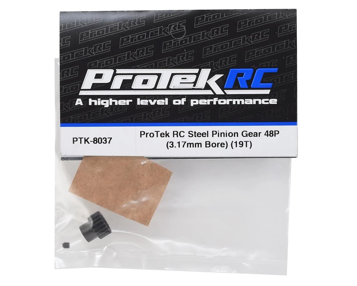 ProTek RC Lightweight Steel 48P Pinion Gear (3.17mm Bore) (19T) - Image 3