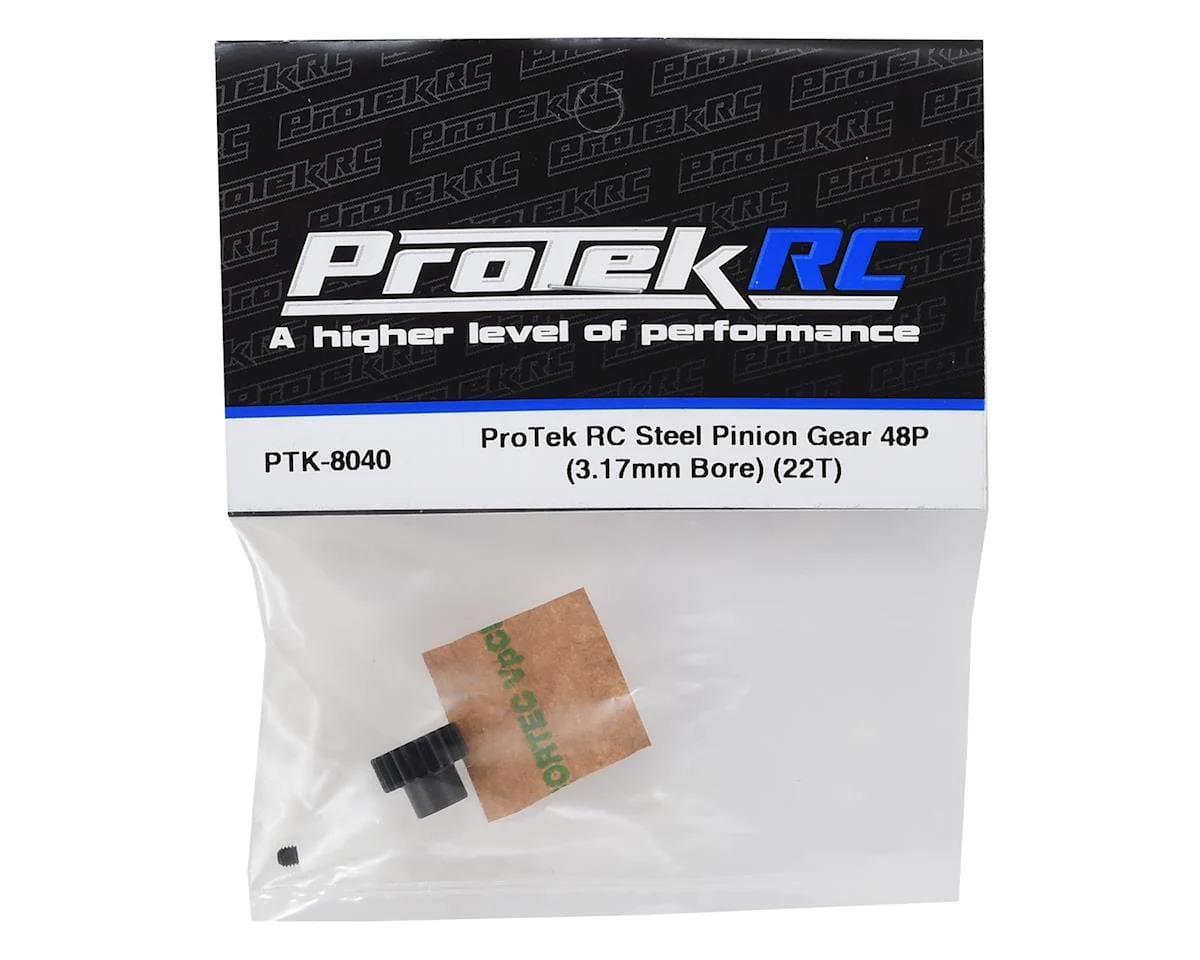 ProTek RC Lightweight Steel 48P Pinion Gear (3.17mm Bore) (22T) - Image 3