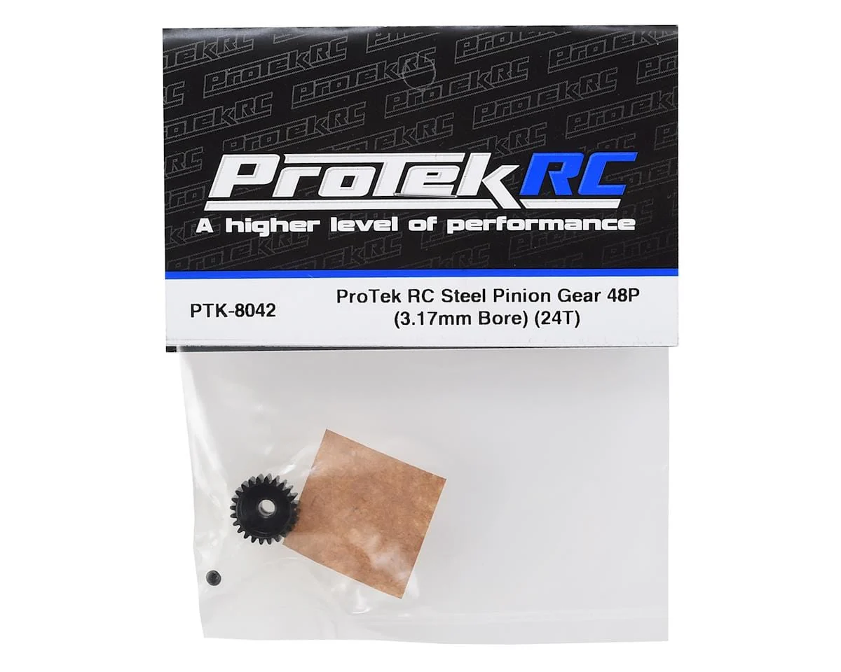 ProTek RC Lightweight Steel 48P Pinion Gear (3.17mm Bore) (24T) - Image 3