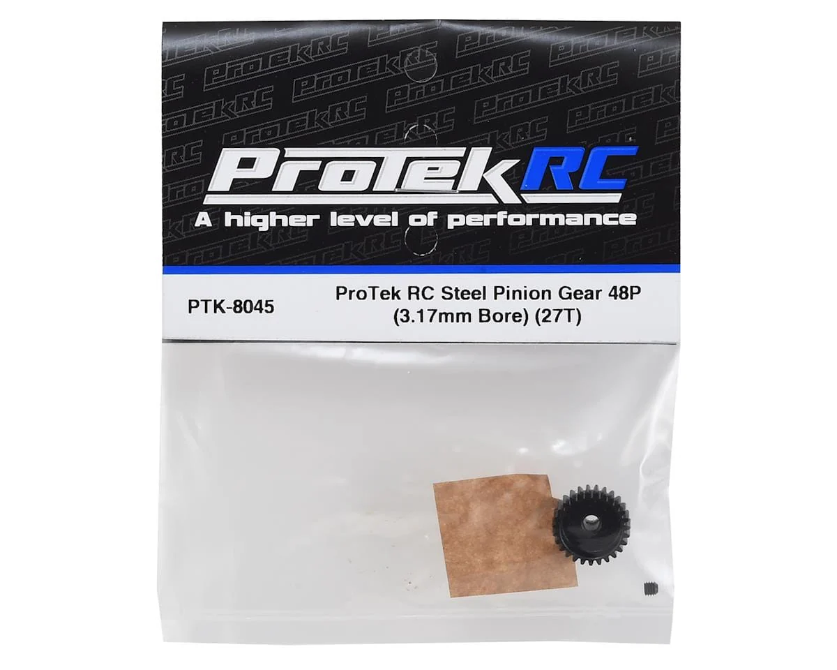 ProTek RC Lightweight Steel 48P Pinion Gear (3.17mm Bore) (27T) - Image 3