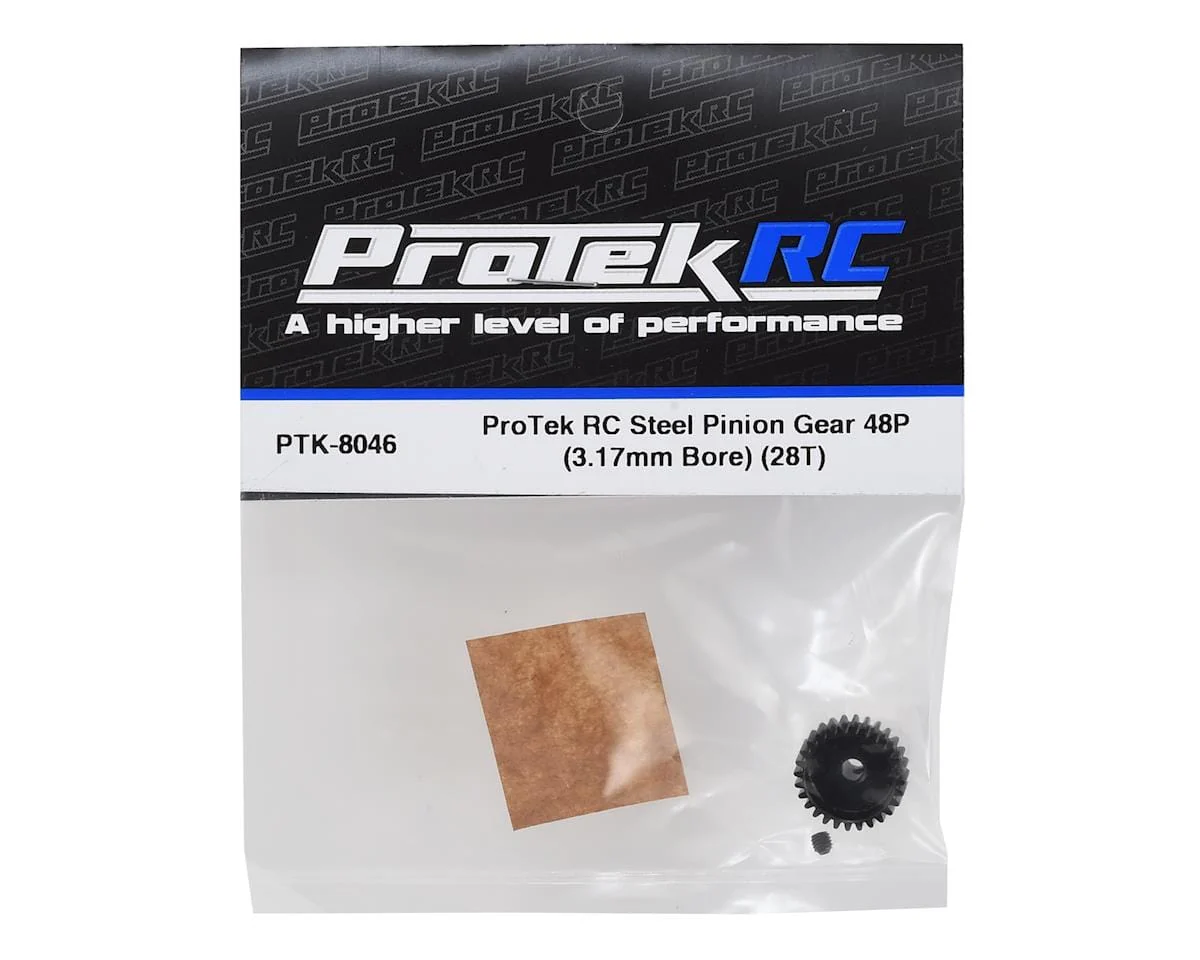 ProTek RC Lightweight Steel 48P Pinion Gear (3.17mm Bore) (28T) - Image 3
