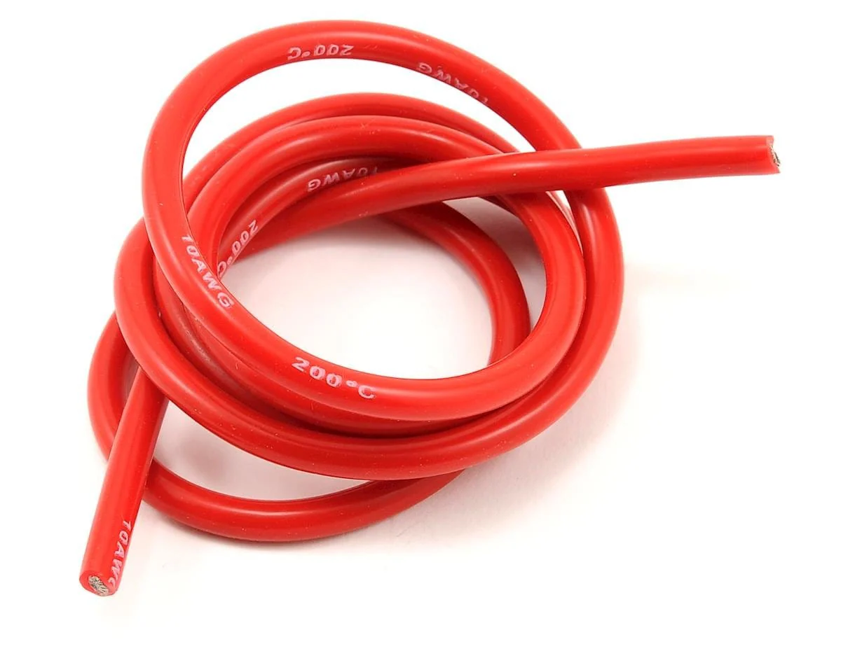 ProTek RC Silicone Hookup Wire (Red) (1 Meter) (12AWG)**