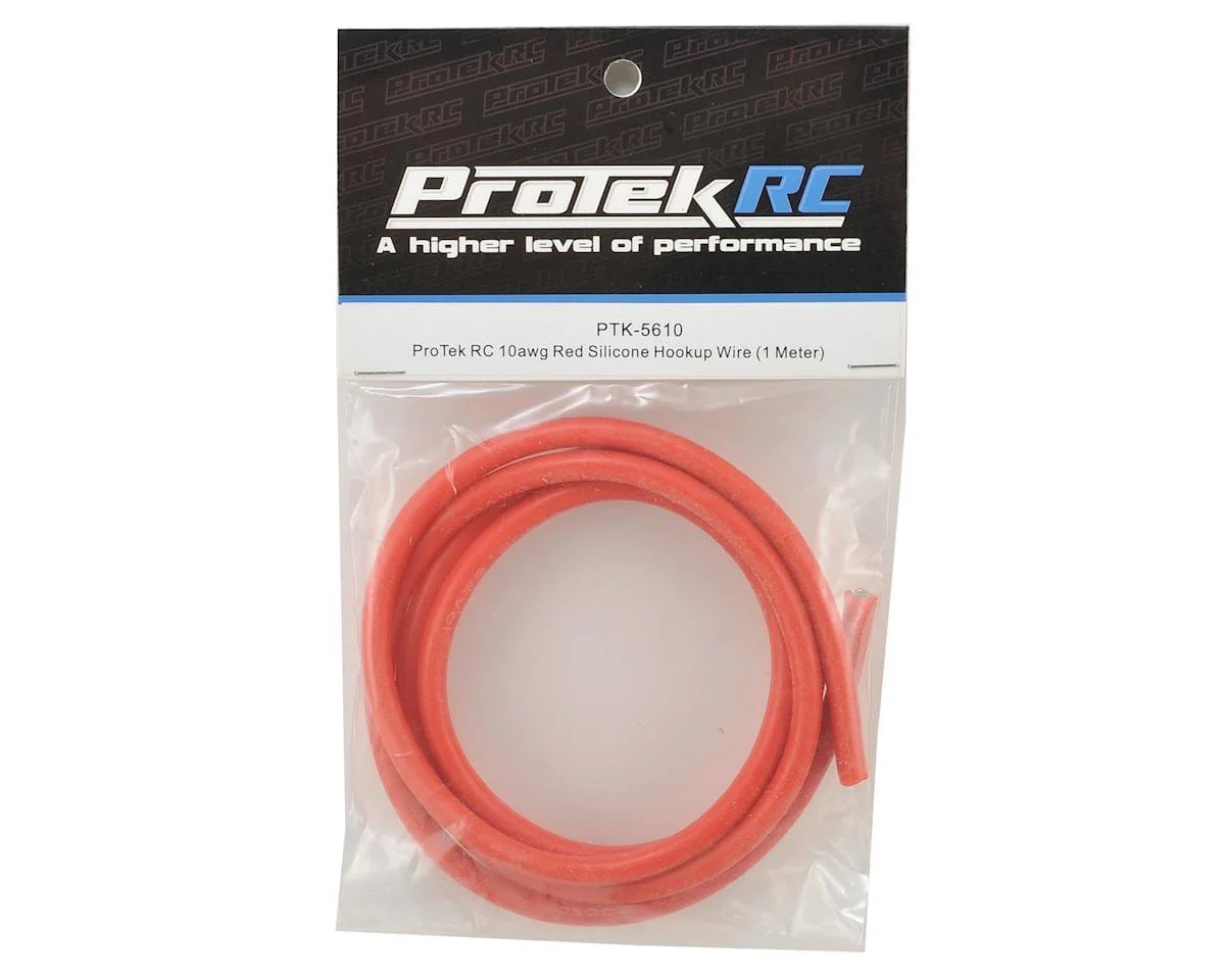 ProTek RC Silicone Hookup Wire (Red) (1 Meter) (12AWG)** - Image 2