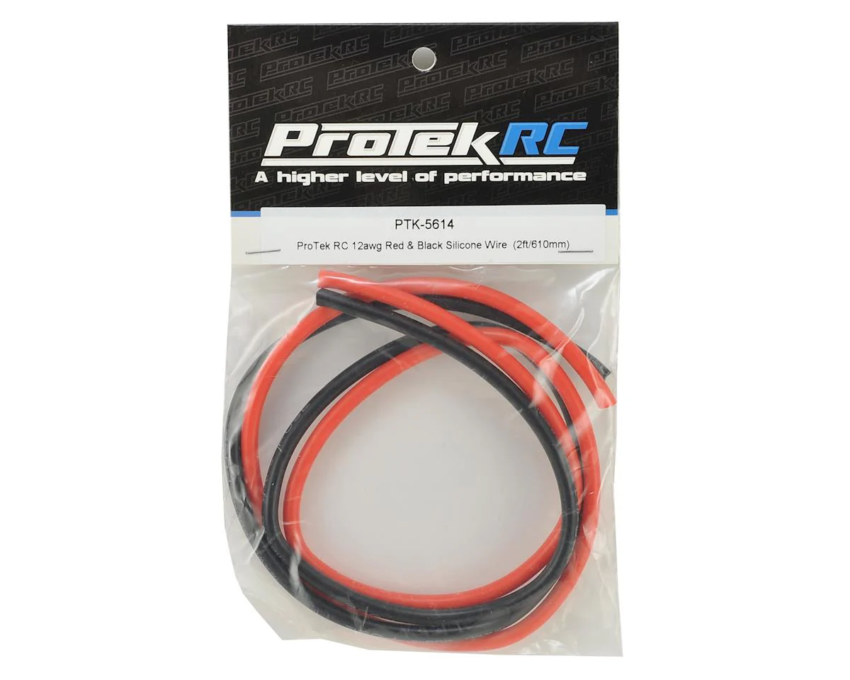 ProTek RC Silicone Hookup Wire (Red & Black) (2ft Each) (12AWG)** - Image 2