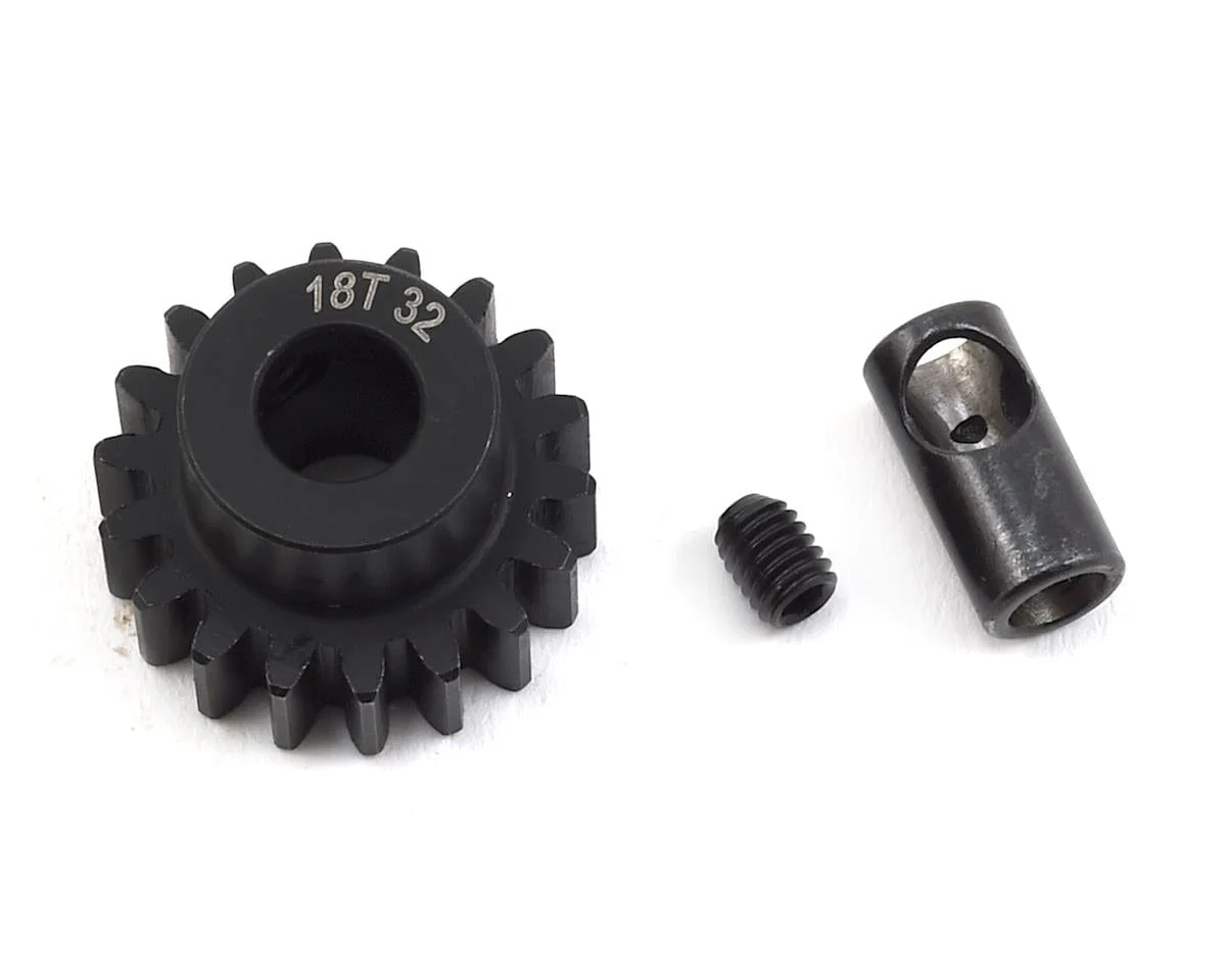 ProTek RC Steel 32P Pinion Gear w/3.17mm Reducer Sleeve (Mod .8) (5mm Bore) (13T)