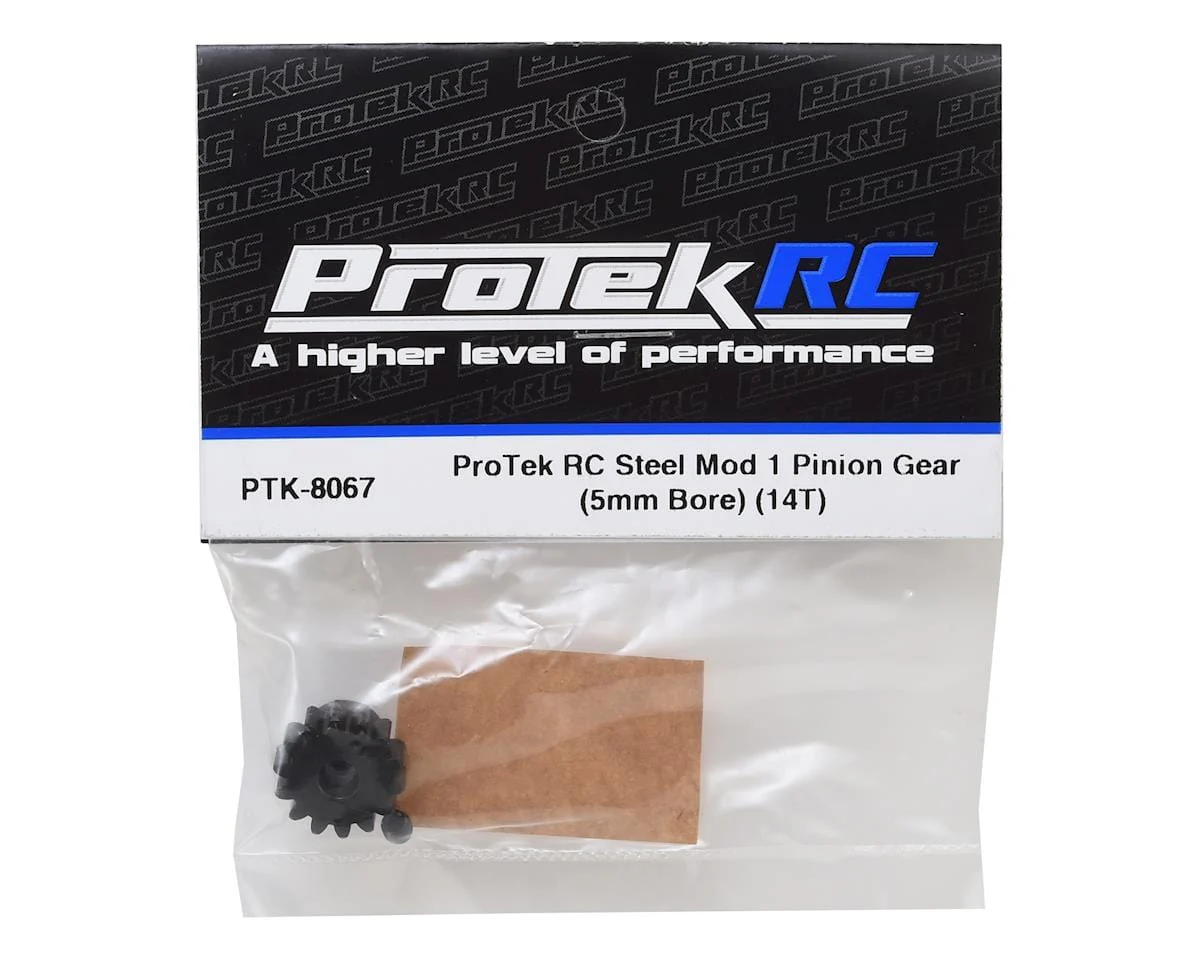ProTek RC Steel Mod 1 Pinion Gear (5mm Bore) (14T) - Image 2