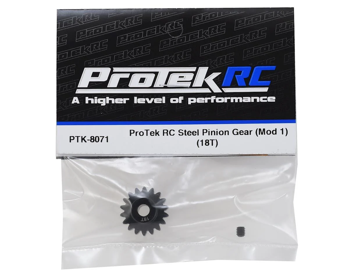 ProTek RC Steel Mod 1 Pinion Gear (5mm Bore) (18T) - Image 2