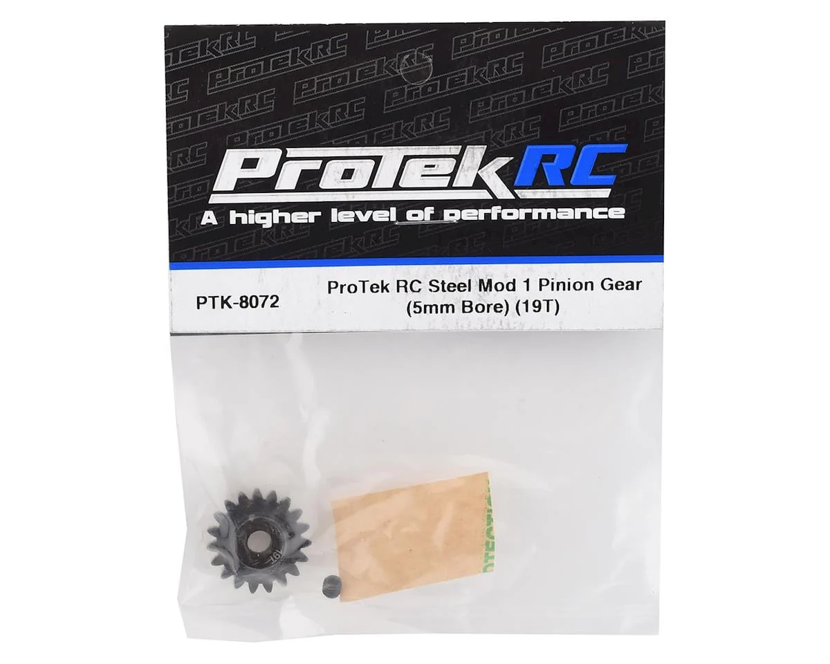 ProTek RC Steel Mod 1 Pinion Gear (5mm Bore) (19T) - Image 2