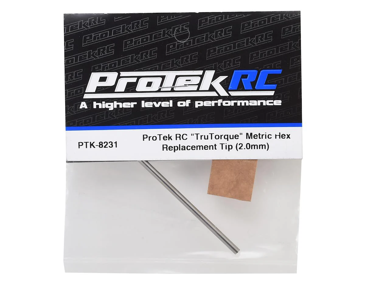 ProTek RC TruTorque HSS Steel Metric Hex Replacement Tip (2.0mm) - Image 2