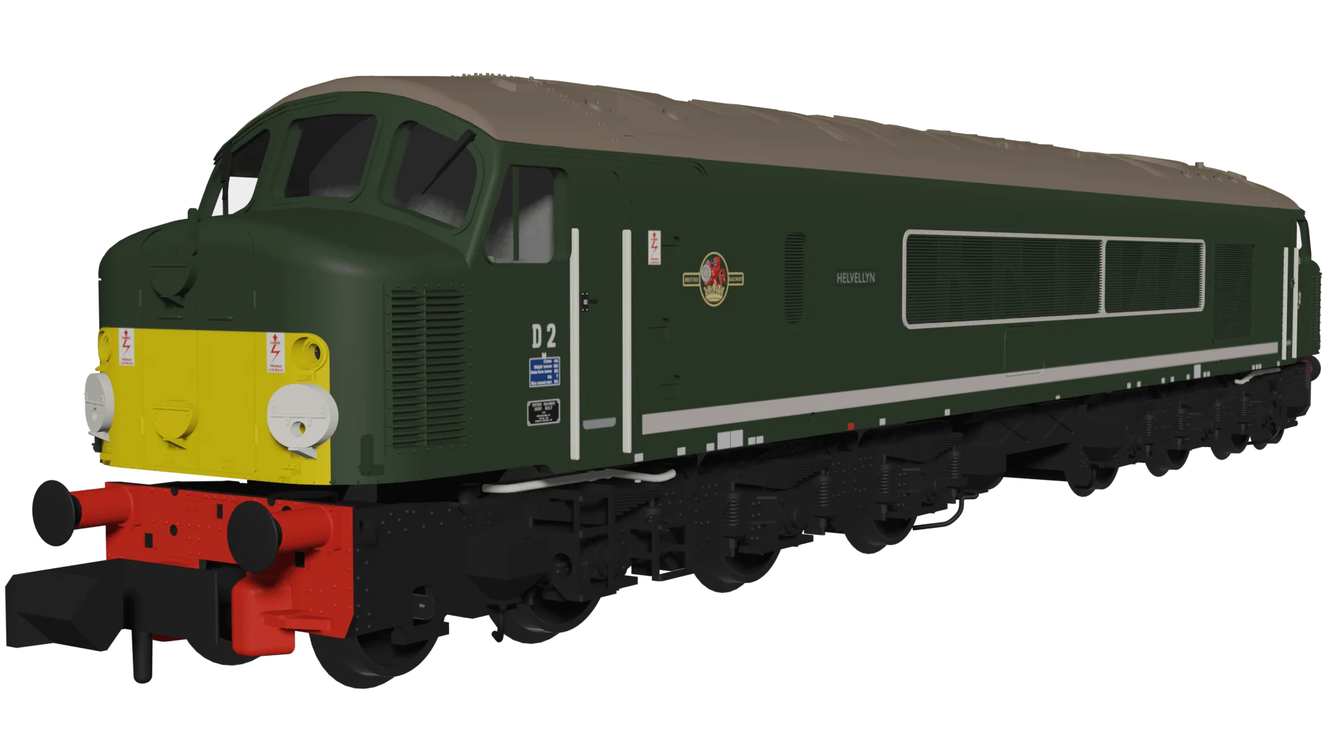 Rapido N Scale Class 44 - D2 Helvellyn BR Green With Small Yellow Panel - DCC Sound Fitted [948503]