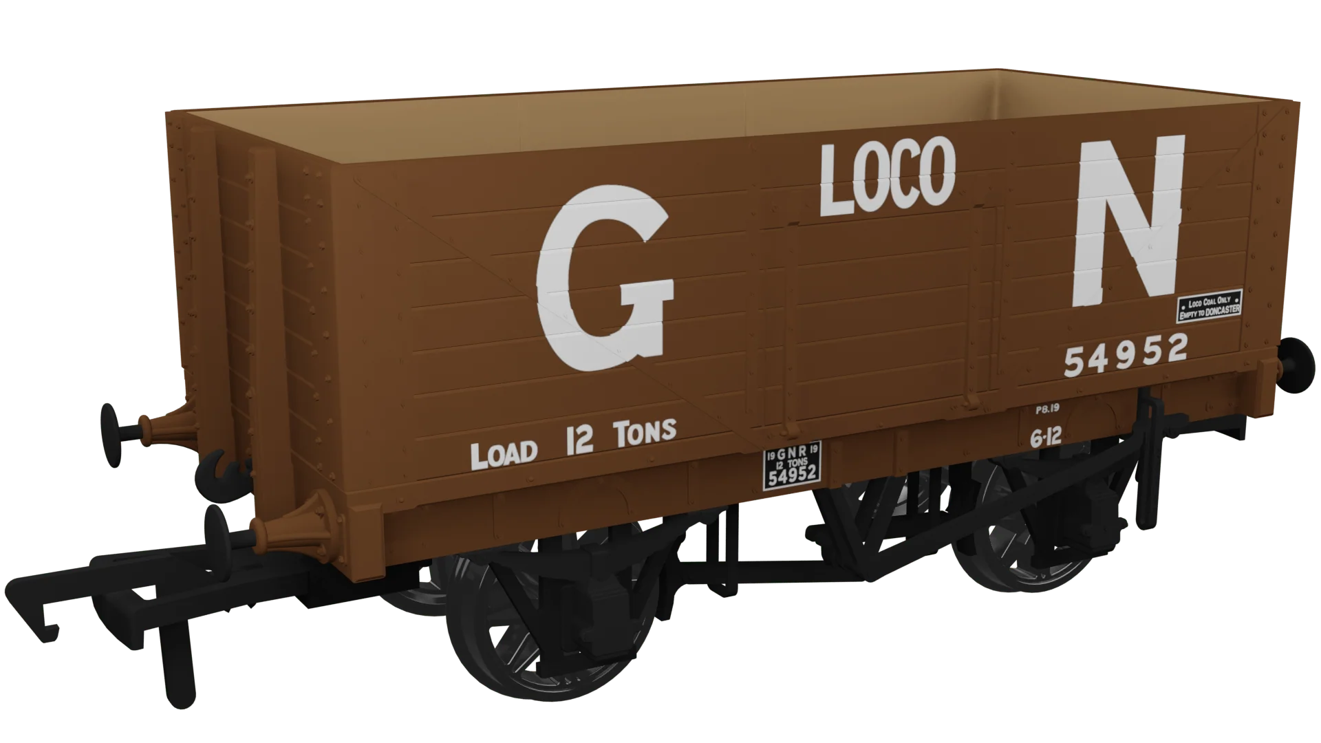 Rapido OO Scale GNR No.54952 7 Plank Wagon [967412]