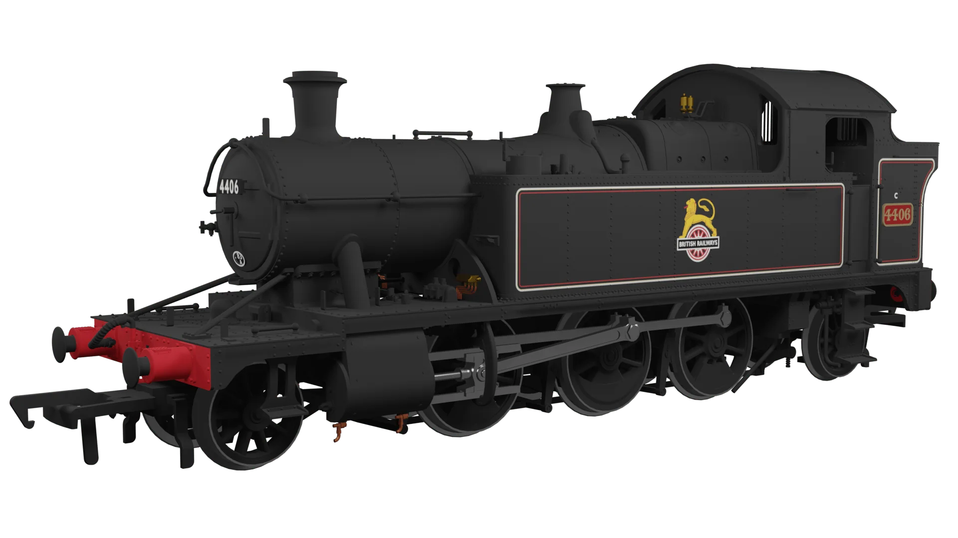 Rapido OO Scale GWR 44xx No.4406 BR Early Crest Lined Black - DCC & Sound Fitted [951507]